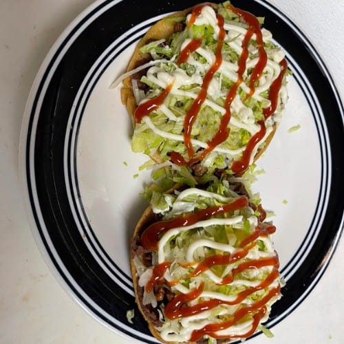 Sopes De Carne.